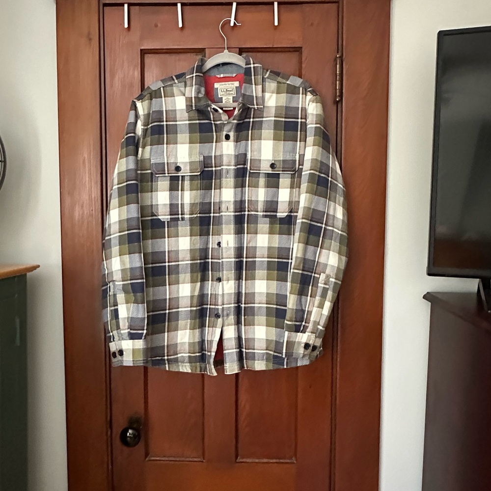 L.L. Bean Red Quilted Jacket